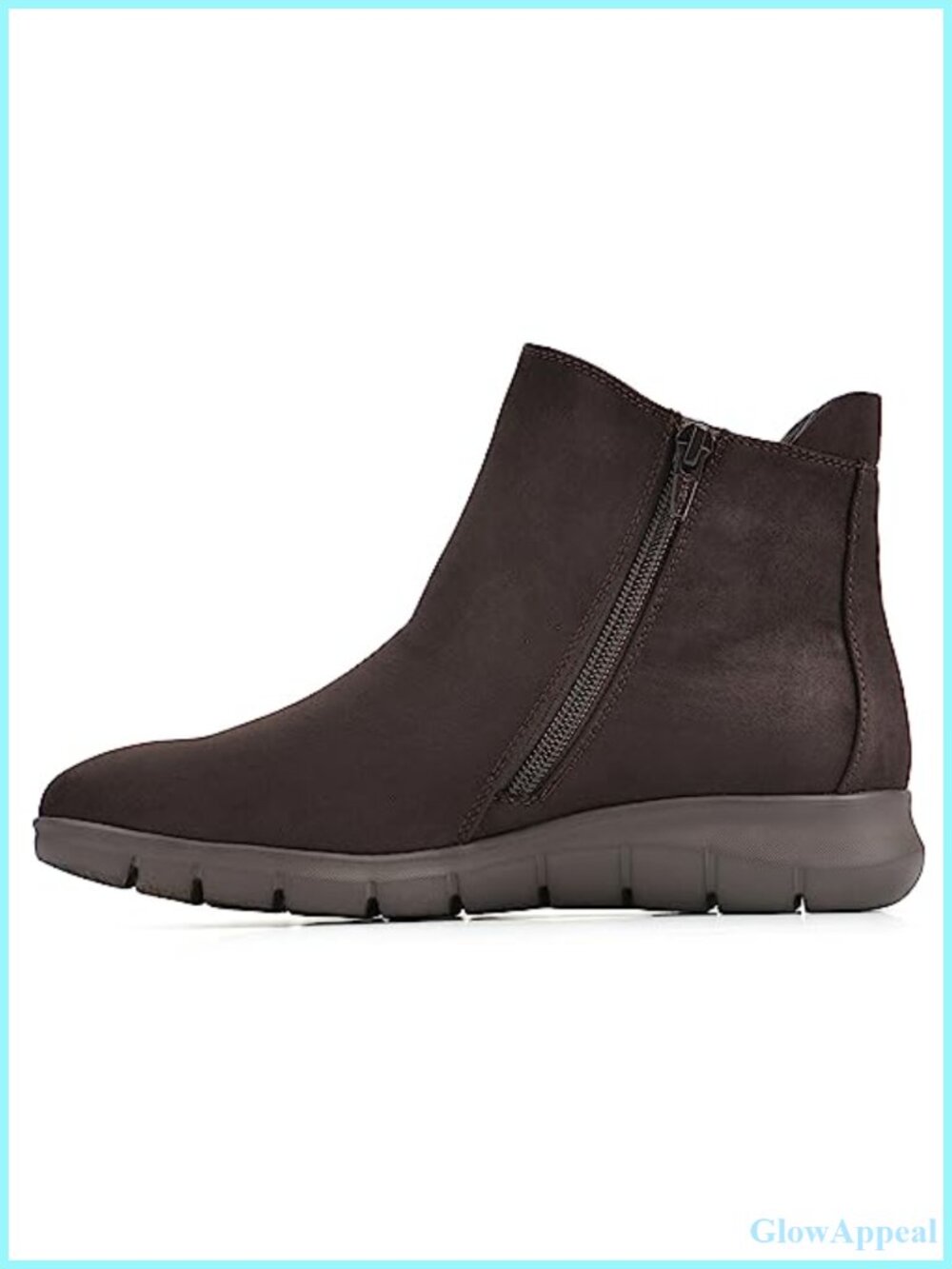 Chelsea Ankle Boot Textile Round Toe Cushioned Casual - Picture 3 of 6